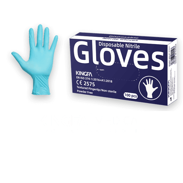 Examination nitrile gloves. Medical grade. 100% latex and powder-free.